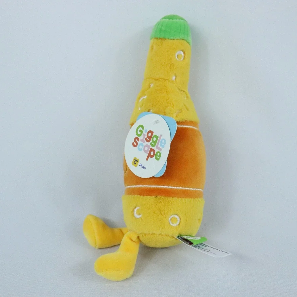 Target Gigglescape Orange Soda Bottle Plush Stuffed Drink New with Tags
